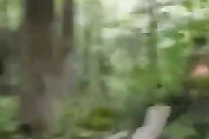 Indian natural babe engulfing my rod deepthroat in the woods