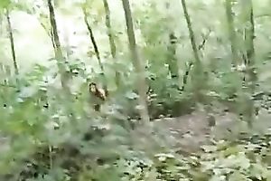 Indian natural babe engulfing my rod deepthroat in the woods