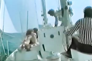 Dirty sea walk with breasty blondies ends with pleasant wet crack licking