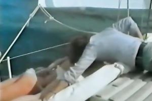 Dirty sea walk with breasty blondies ends with pleasant wet crack licking