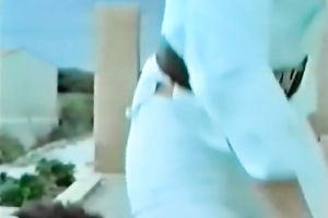 Dirty sea walk with breasty blondies ends with pleasant wet crack licking