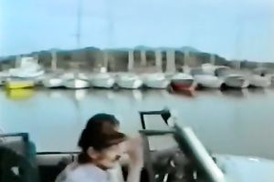 Dirty sea walk with breasty blondies ends with pleasant wet crack licking