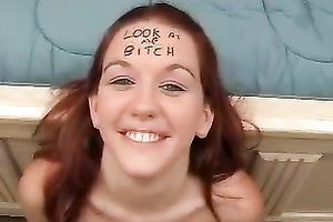 Red-haired temptress gives her dude one hell of a tugjob