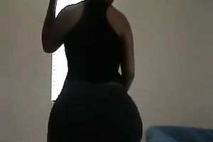 Incredibly asstastic swarthy dominant-bitch shakes her tremendous butt