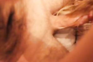 My spunky light-haired Married slut blows my ramrod 1st time