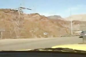 Slutty girlfriend gives me one hell of a tugjob right in my car