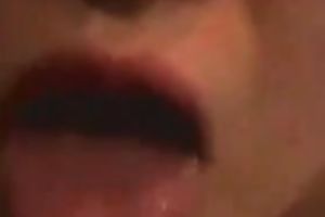 Petite golden-haired GF got a mouthful of cum after fine oral-job