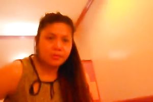 Dirty-minded all natural and usual looking Filipina gal is poked mish