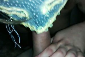 My masked whorable non-professional slutty wife is fond of engulfing my large wang