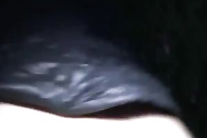 Slutty brunette hair blows my cock outdoor and then I fuck her from behind