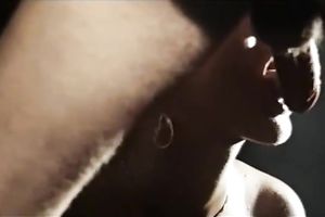 Steamy pair has avid greedy oral petting in the bedroom