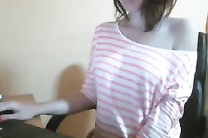 Alluring dilettante ally showing her mambos on cam