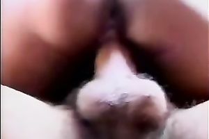 Large shlong permeating her taut and juicy twat in her hotel room