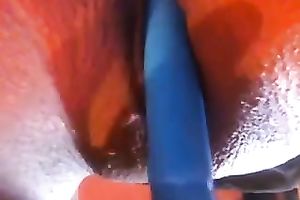 The slit of my girlfriend shiny and hairless like a pie