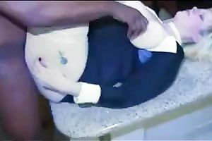 Short blonde haired housewife gave my buddy a nice oral-sex not quite nonstop