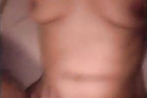 Petite amateur wife enjoys large fat penis of her partner on webcam