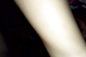 Cock engulfing session taped on webcam one summer dark night with brunette hair