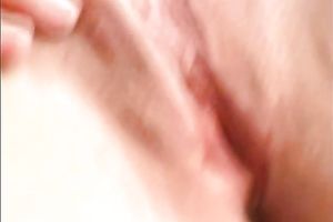 Amateur natural dark brown housewife with unsightly whoppers and her slothful masturbation