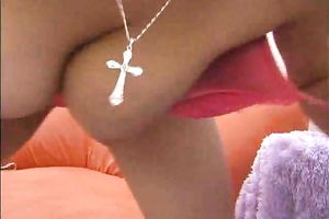 I and my busty superlatively good ally in the bedroom getting kinky