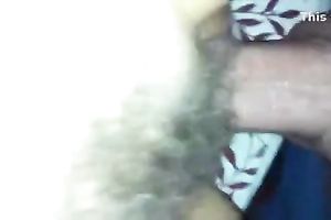 Engorged big weenie is shoving my hairt twat in a missionary position