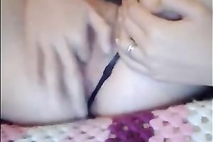 Pallid gal with lovely soaked wazoo was fingering her own juicy cookie