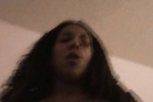 Amateur unshaved cowgirl called Courtney just enjoys riding her BF on top