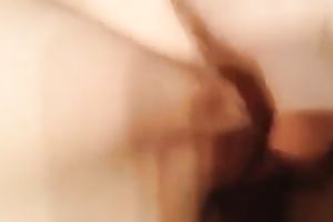 Filling my wife's fatty bawdy cleft with large meat pole