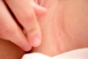 Seductive wifey pets her rock hard cum-hole with sex tool on closeup movie scene