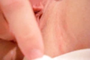 Seductive wifey pets her rock hard cum-hole with sex tool on closeup movie scene