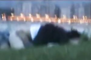 Spying on my ally outdoors having sex with his girlfriend