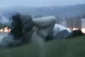 Spying on my ally outdoors having sex with his girlfriend