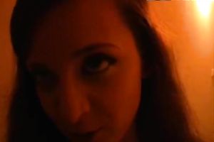 Lewd Russian legal age teenager Nastya brags off her hawt legs in mini petticoat