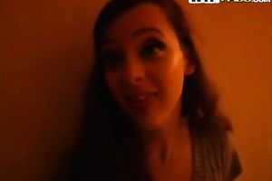 Lewd Russian legal age teenager Nastya brags off her hawt legs in mini petticoat