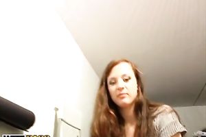 Lewd Russian legal age teenager Nastya brags off her hawt legs in mini petticoat