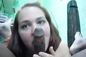 Greedy chunky concupiscent GF of mine properly fucked my beefy dark dick