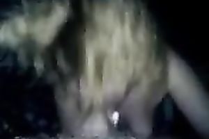 Shiny hirsute haired golden-haired Scottish college doxy sucks my rod