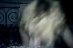 Shiny hirsute haired golden-haired Scottish college doxy sucks my rod