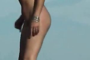 Compilation of my hidden webcam movies from undressed beach
