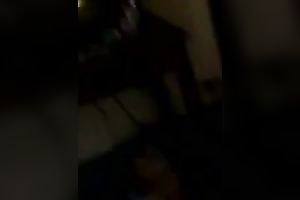 Me and my brunette hair GF enjoying rear banging in a bedroom