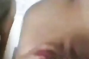 Slutty blond girlfriend receives herface glazed with jism