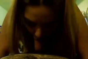 My glamorous ex GF enjoys engulfing my pecker in POV tape