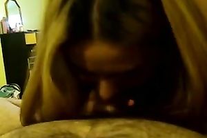 My glamorous ex GF enjoys engulfing my pecker in POV tape