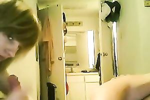 Saucy non-professional bitch gives head and rides my shlong on top