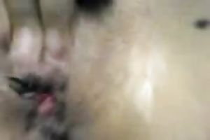 My libidinous amateur wife just likes teasing her pink muff