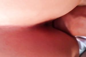 Friend's hawt BBC slut showed off her pink bald muff and rubbed it a bit