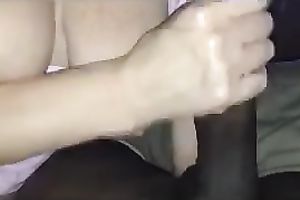 Big dark ramrod of my neighbour doesn't fit in my hand or face hole