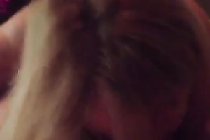 Latina golden-haired milf is hungry for a jock late at night