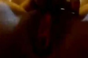 My bootylicious swarthy sweetie masturbates until squirting