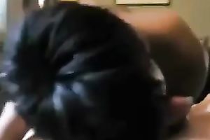 Big boobed amateur cheating wife engulfing my dong deepthroat