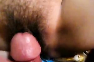 Fucking the dirty shaggy twat of my white bitch on POV episode